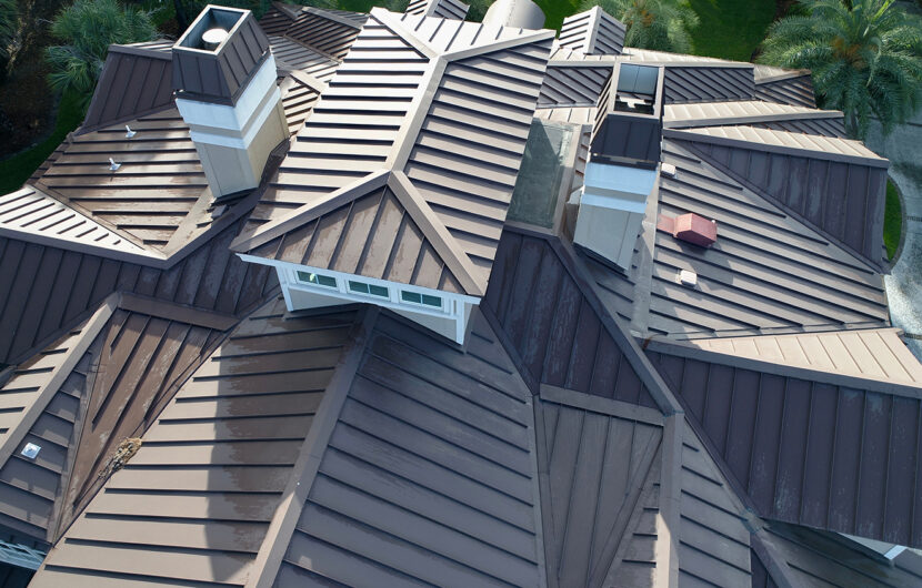 image of Standing Seam Roof installed in Tampa Bay Florida