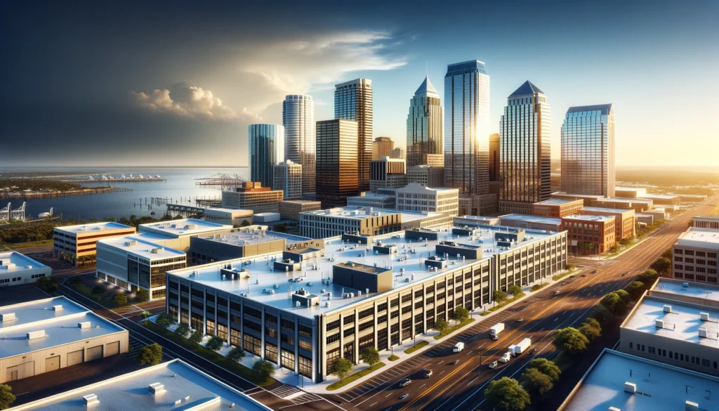 image of commercial roofing in Tampa Bay