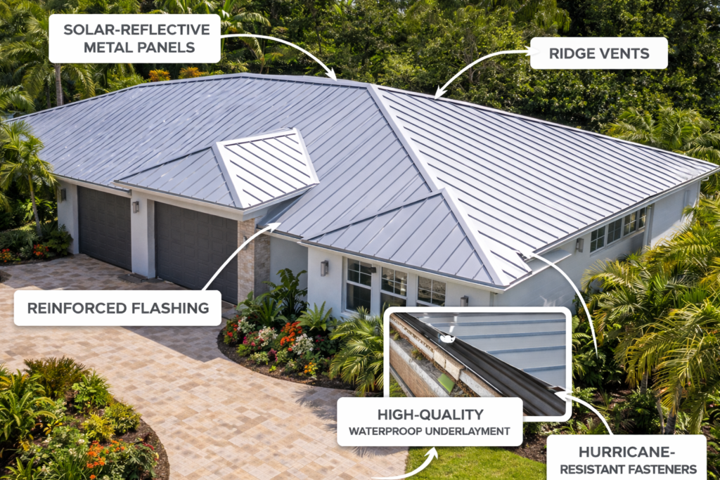 image of a tampa roof Designed for Heat, Humidity, and Storms