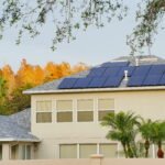 image of Solar panels installed on a Tampa house roof